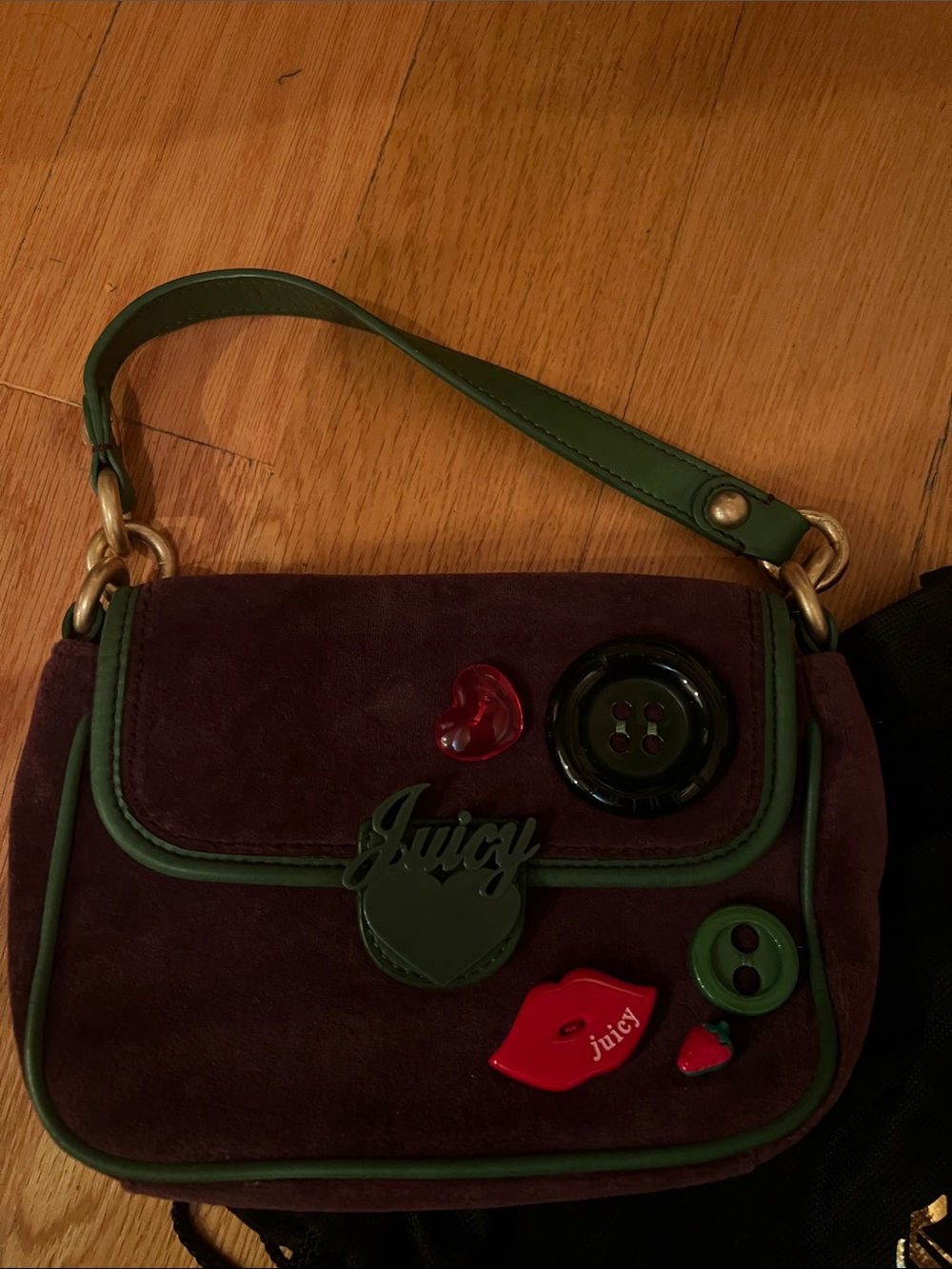 Vintage Rare Green Purple Juicy Couture Handbag Purse Bag
Velour Y2K - Picture 3 of 7